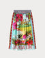 VANESSA PRINTED MIDI SKIRT - LOVE