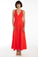 GLOBAL FUSION SLEEVELESS DRESS - POPPY