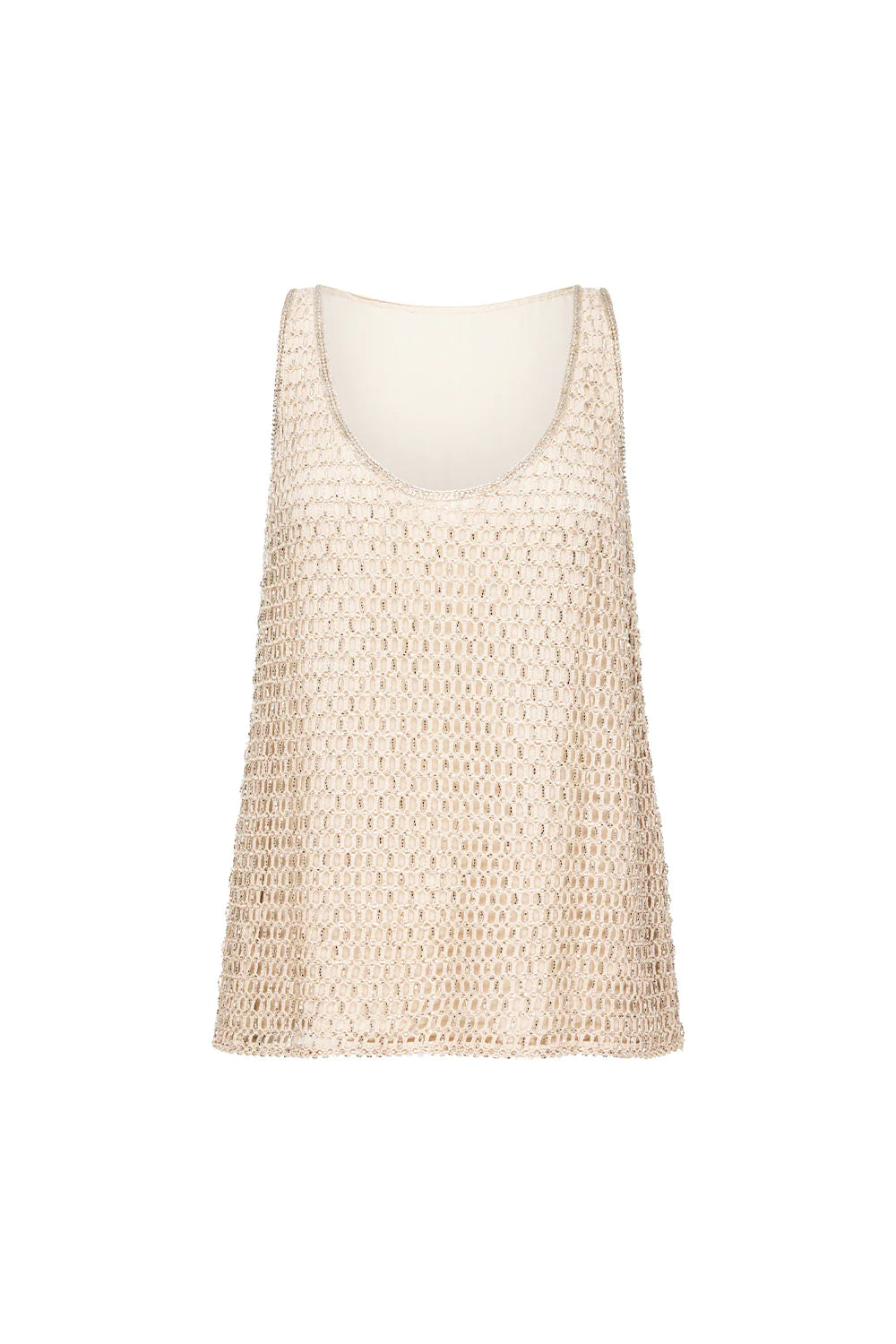 UNFILTERED BEADED TANK - BEIGE