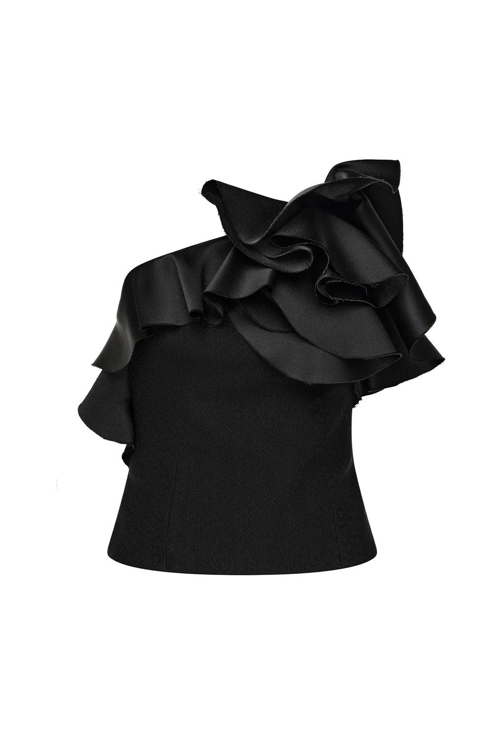 ARTFUL BOUQUET BUSTIER - BLACK