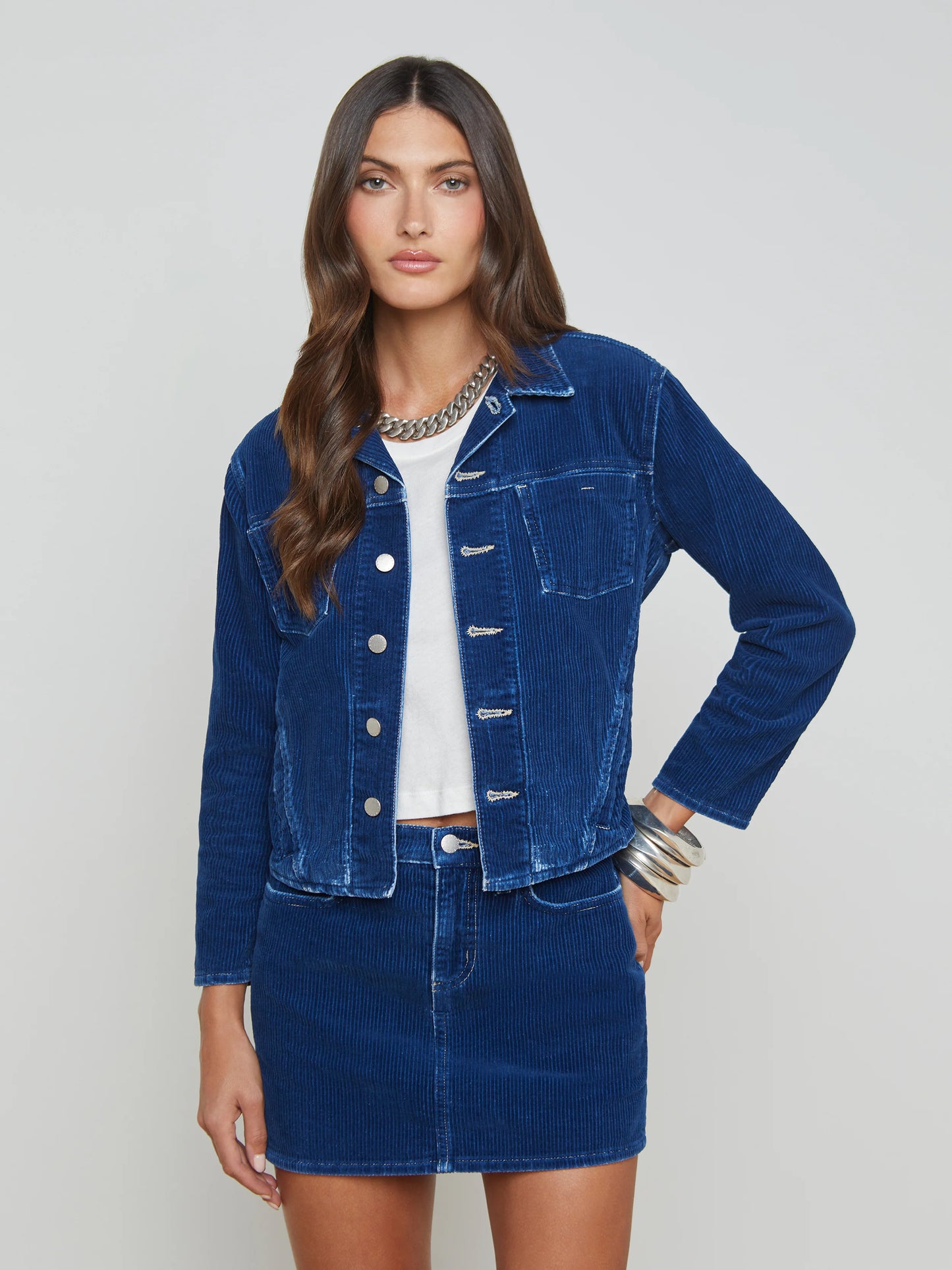 NELLY CROP JACKET LAPIS - BLUE