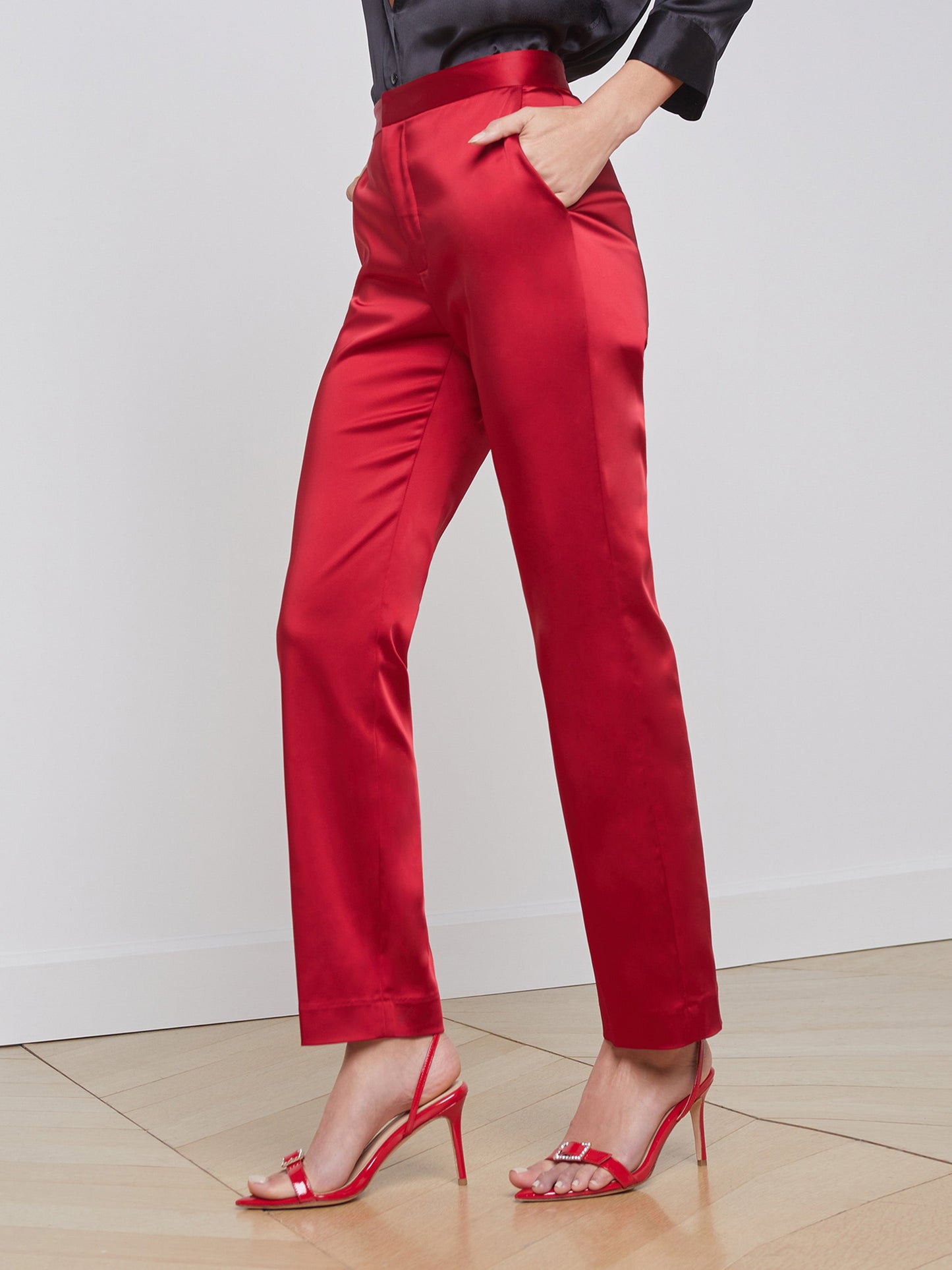 REBEL TROUSER - DARK TANGO RED