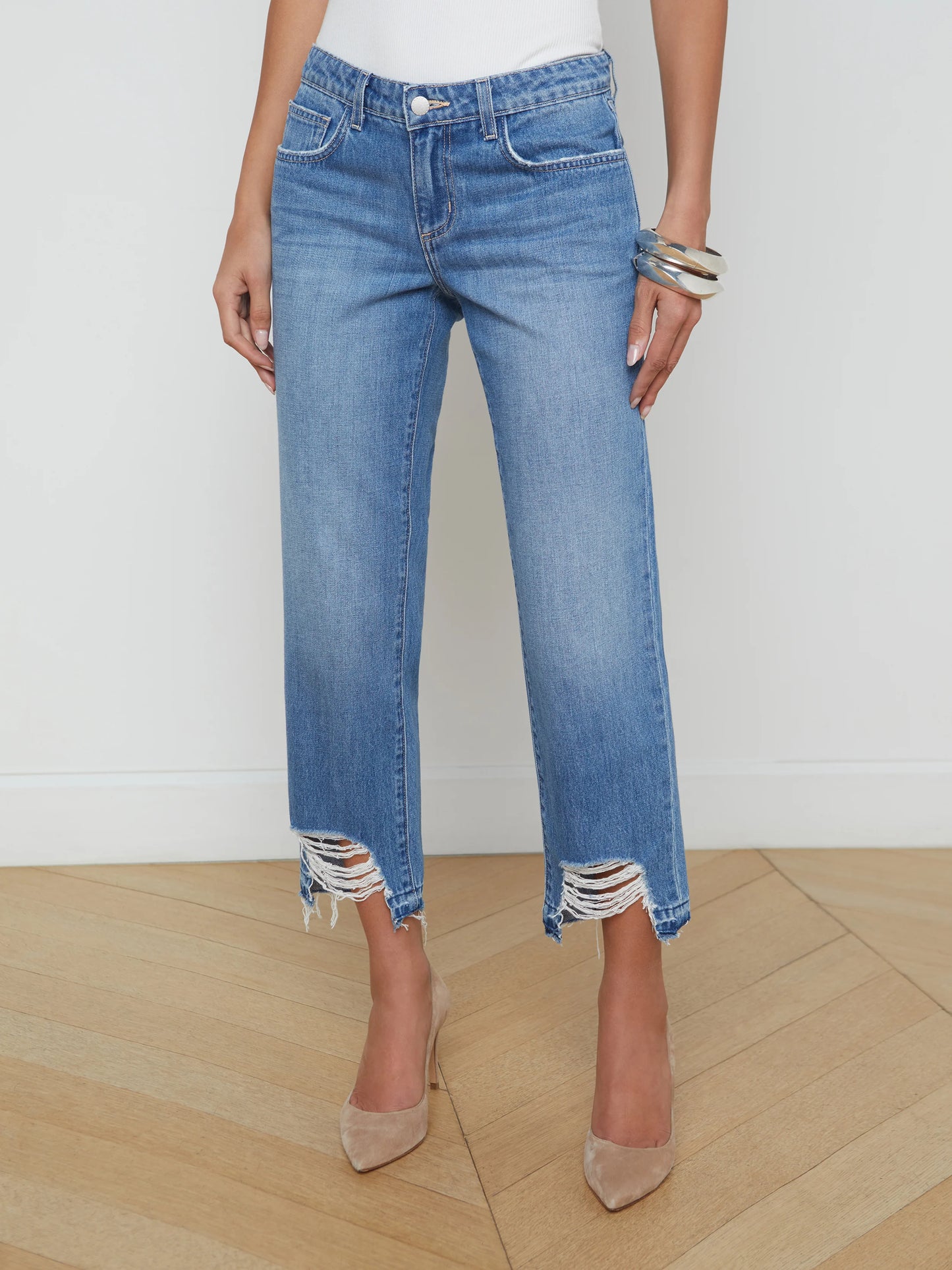 BLAINE CROP STOVEPIPE JEAN - PARKER