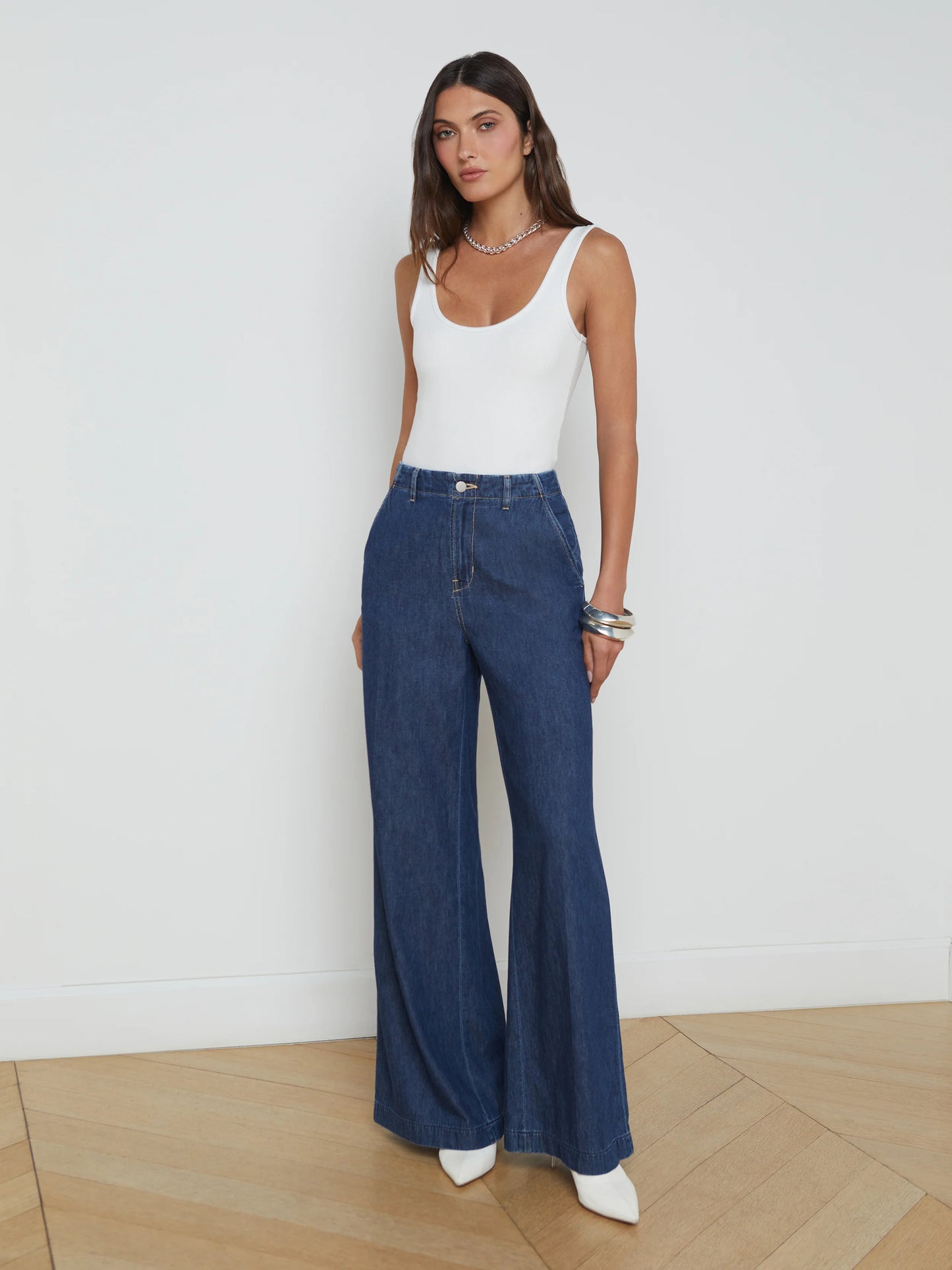 RUNA WIDE LEG TROUSER - NEWHAVEN