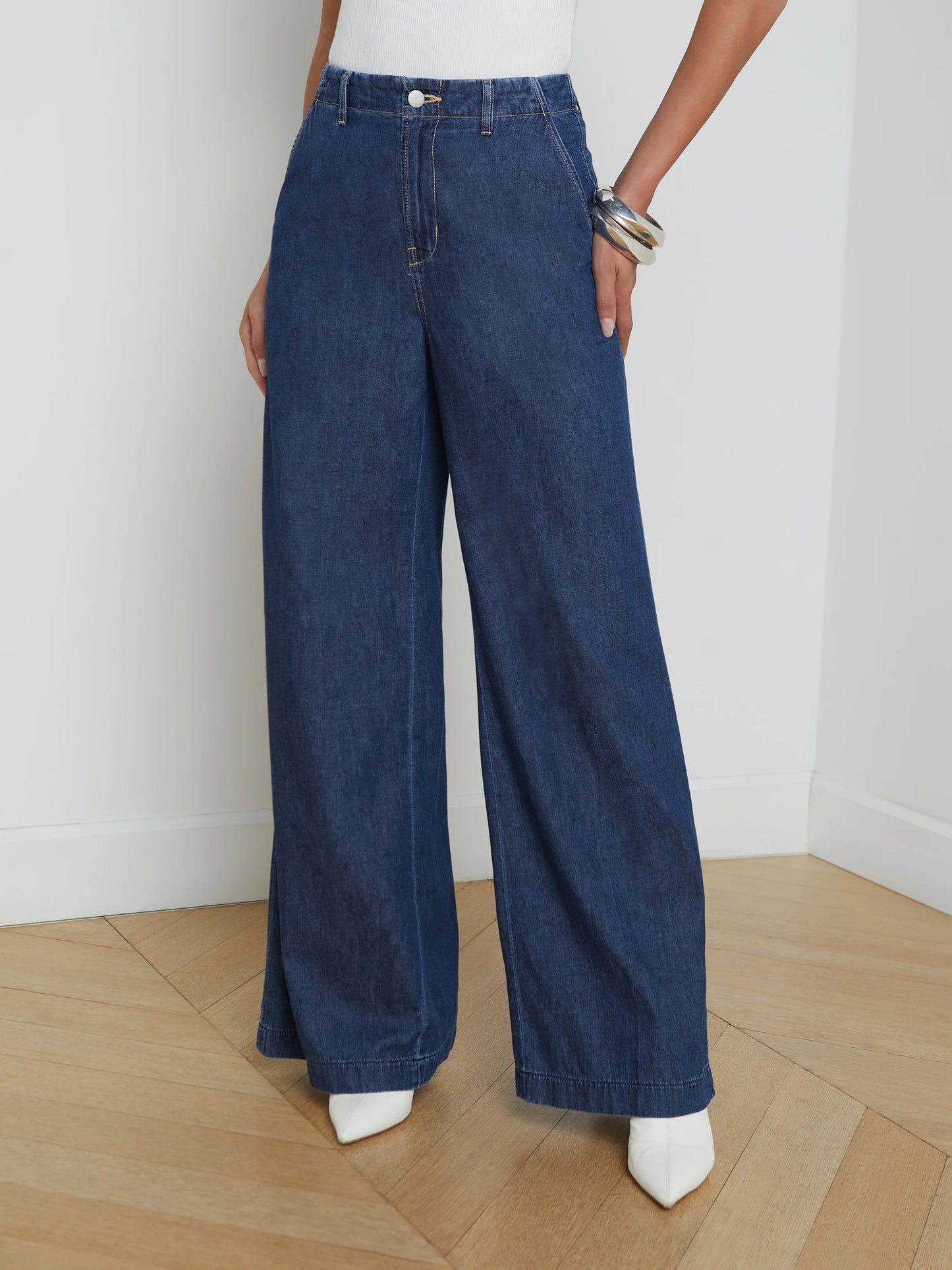 RUNA WIDE LEG TROUSER - NEWHAVEN