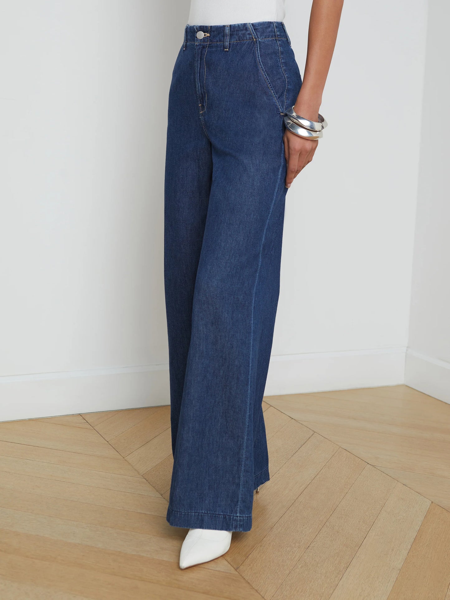 RUNA WIDE LEG TROUSER - NEWHAVEN