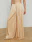 AUBRIE MID WIDE LEG PANT - LATTE