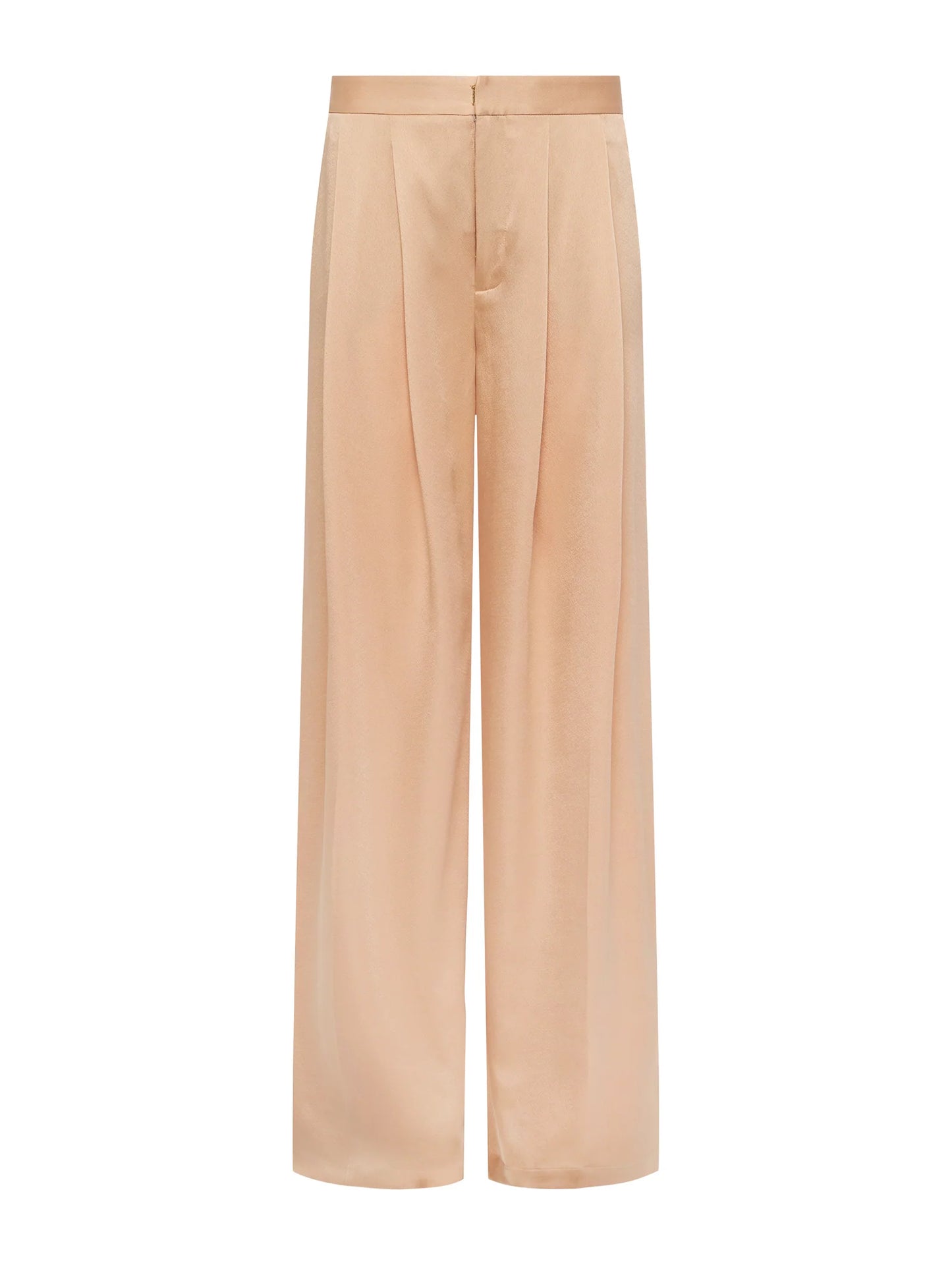 AUBRIE MID WIDE LEG PANT - LATTE