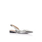 BRIDIE SLINGBACK FLAT- SILVER