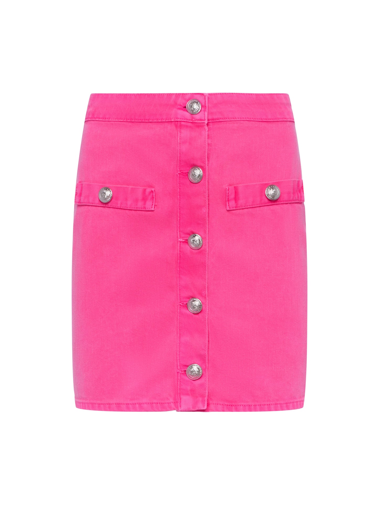 KRIS DENIM MINI SKIRT - PINK GLO