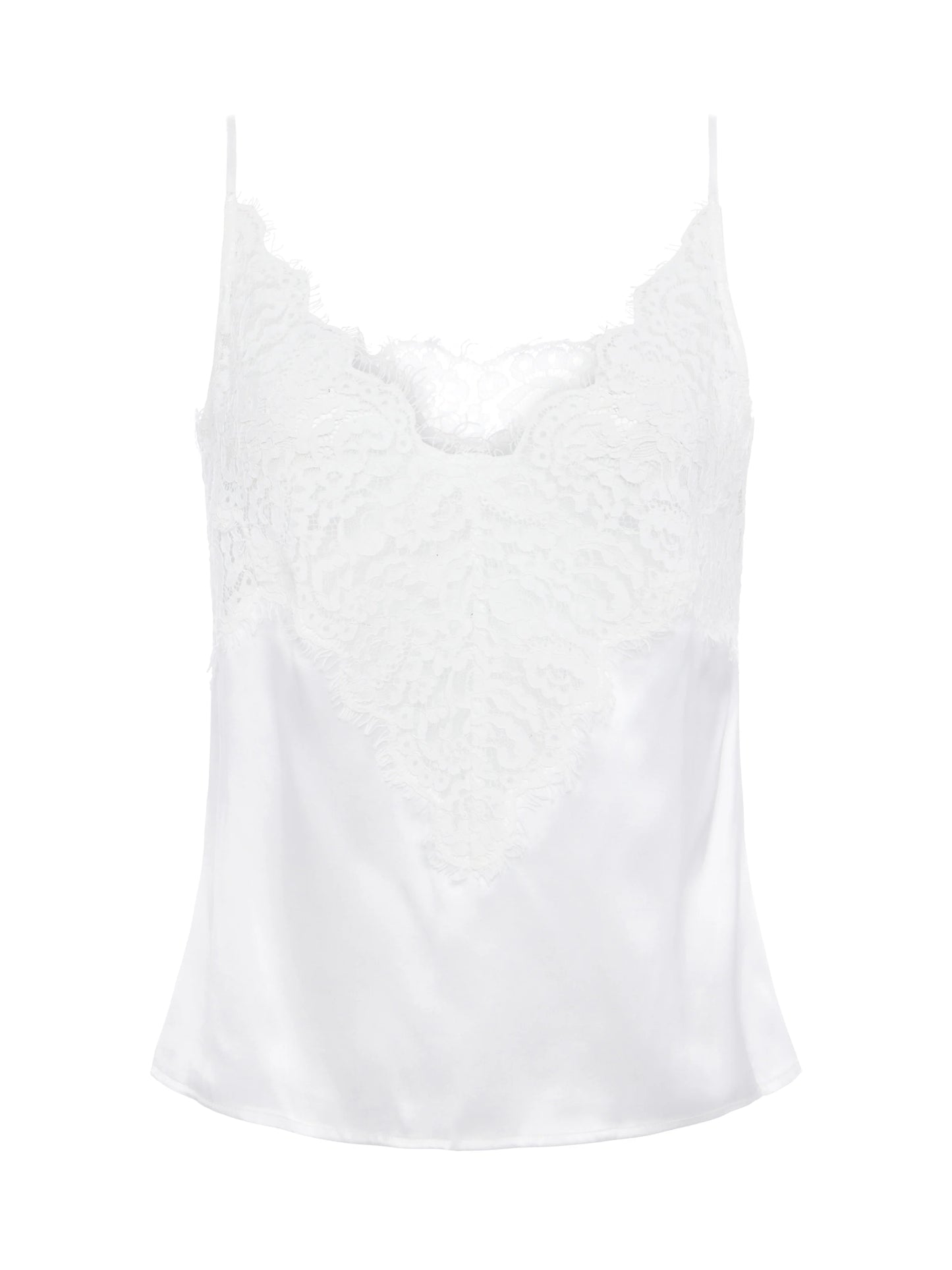 PRIYA LACE CAMI - WHITE