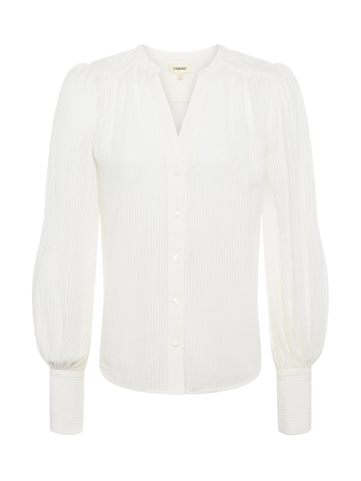 KIERA SHIRRED BLOUSE - IVORY