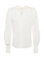 KIERA SHIRRED BLOUSE - IVORY