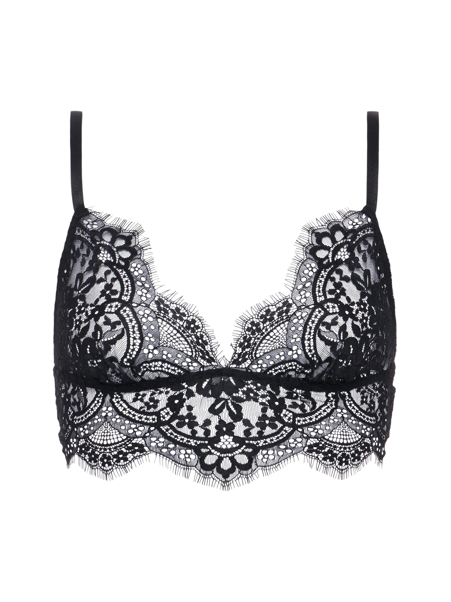 *PREORDER* AISLIN LACE BRALETTE TOP - BLACK