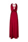 CHARMED COWL SLIP DRESS - RED