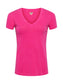 BECCA V-NECK TEE - PINK GLO