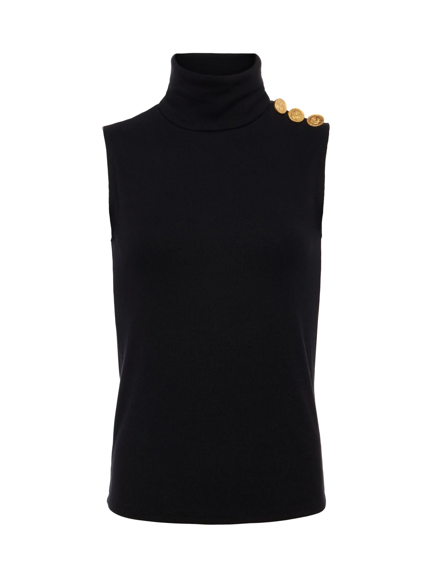 CECI SLEEVELESS TOP - BLACK