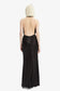 NOLA COWL MAXI DRESS - BLACK