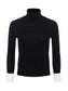 FLORA POPLIN CUFF SWEATER - BLACK/WHITE