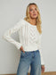 MIO CABLE CROP PULLOVER - IVORY