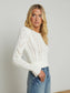 MIO CABLE CROP PULLOVER - IVORY