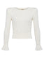 MIO CABLE CROP PULLOVER - IVORY