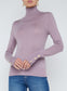 FLORA TURTLENECK SWEATER - WISTERIA/GOLD