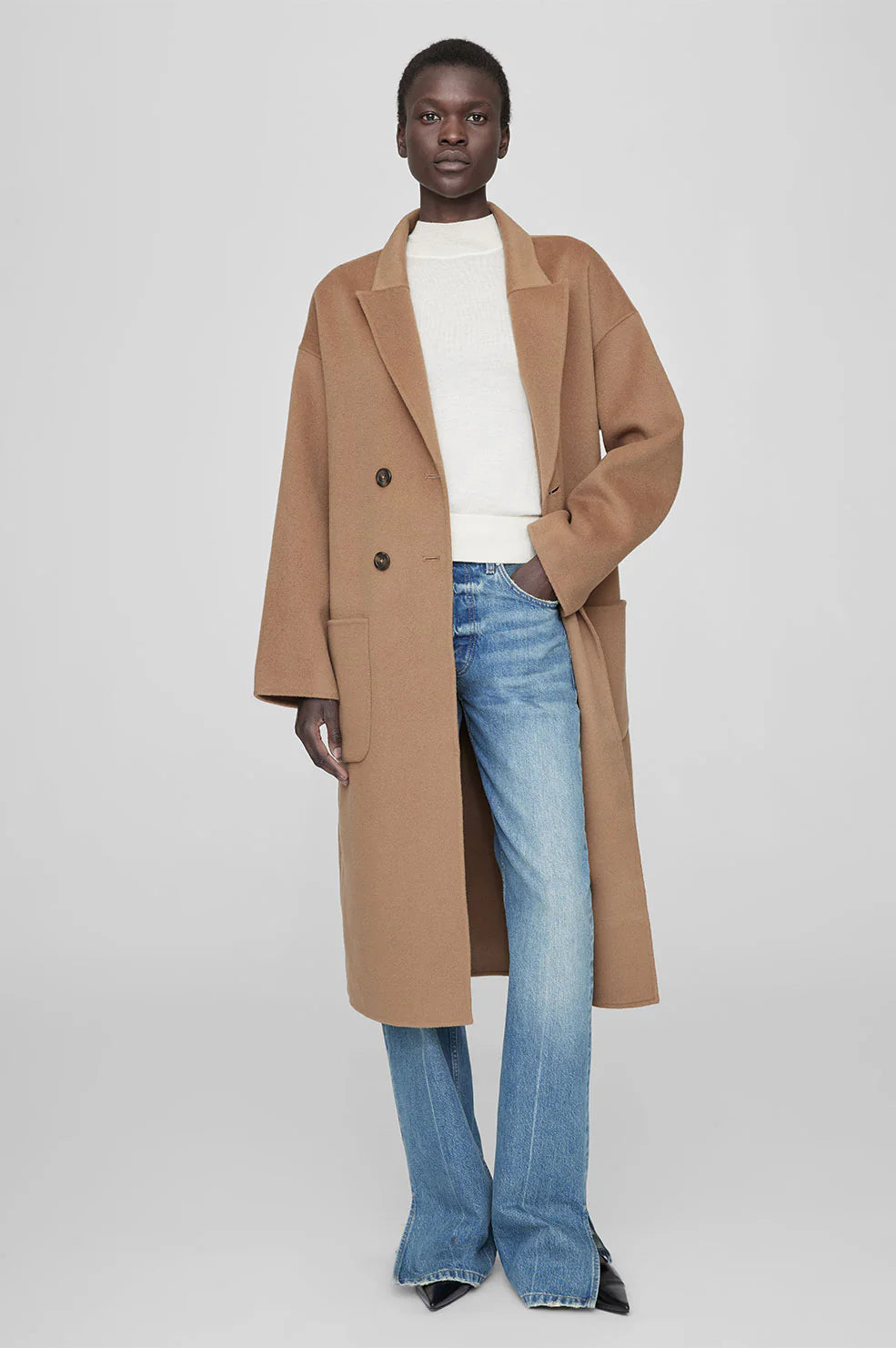 DYLAN COAT - CAMEL CASHMERE BLEND