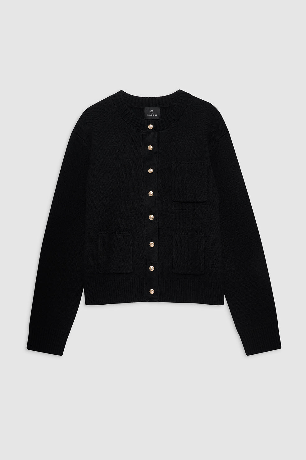 JAMESON CARDIGAN - BLACK CASHMERE BLEND