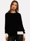 COLOUR POP MAYA KNIT - BLACK