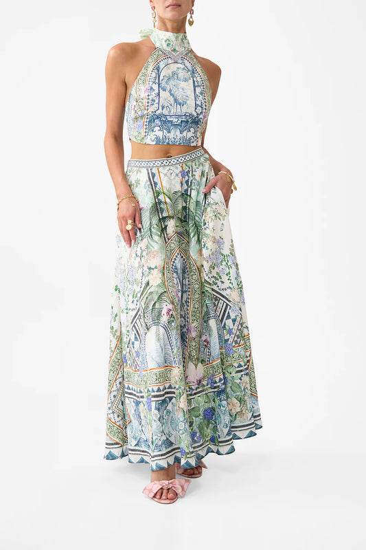 JARDIM PARTY MAXI CIRCLE SKIRT