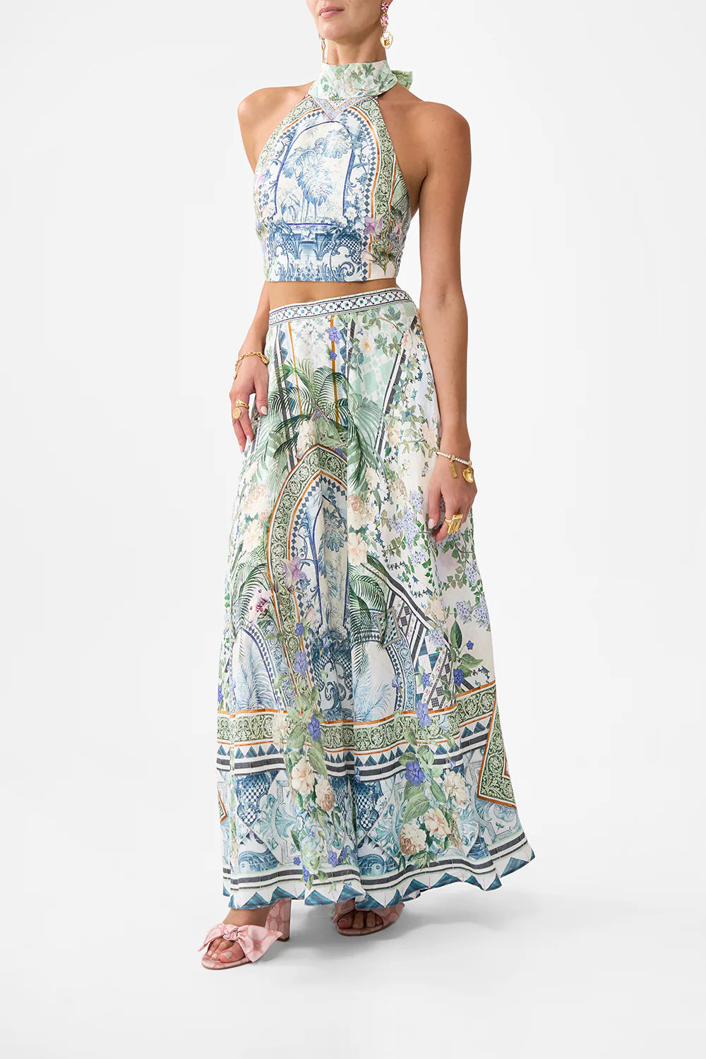 JARDIM PARTY MAXI CIRCLE SKIRT