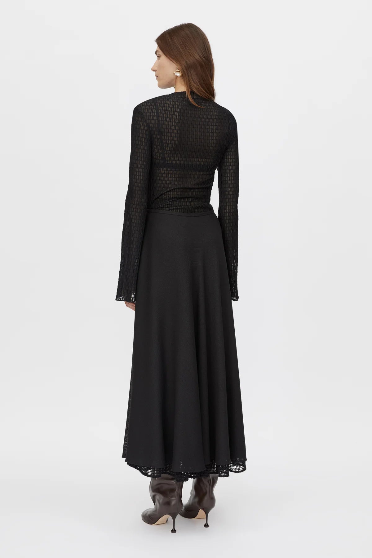 ATTAR CIRCLE SKIRT - BLACK