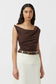 MARA TOP - CHESTNUT