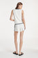 CAITLIN KNIT SHORTS - WHITE