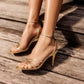 CHELSEA STILLETO SANDAL - GOLD