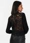 CAMDEN LACE SWEATER - BLACK