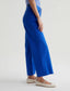 SAIGE WIDE LEG CROP - ELECTRIC BLUE