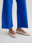 SAIGE WIDE LEG CROP - ELECTRIC BLUE