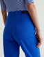 SAIGE WIDE LEG CROP - ELECTRIC BLUE