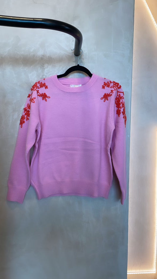 WOOL EMBROIDERY JUMPER