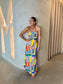 STRAPLESS MAXI DRESS - PRINT