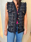 VEST - BLACK/MULTI