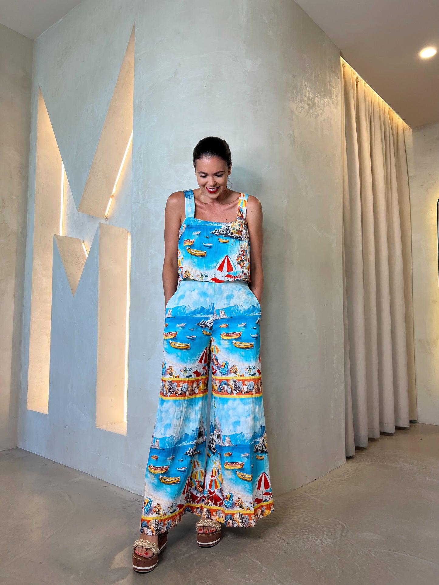 VACATION WIDE LEG JUMPSUIT