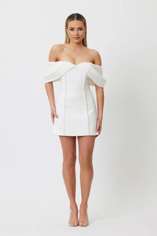 JANA MINI DRESS - WHITE