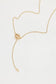 ELFORD LARIAT NECKLACE - GOLD