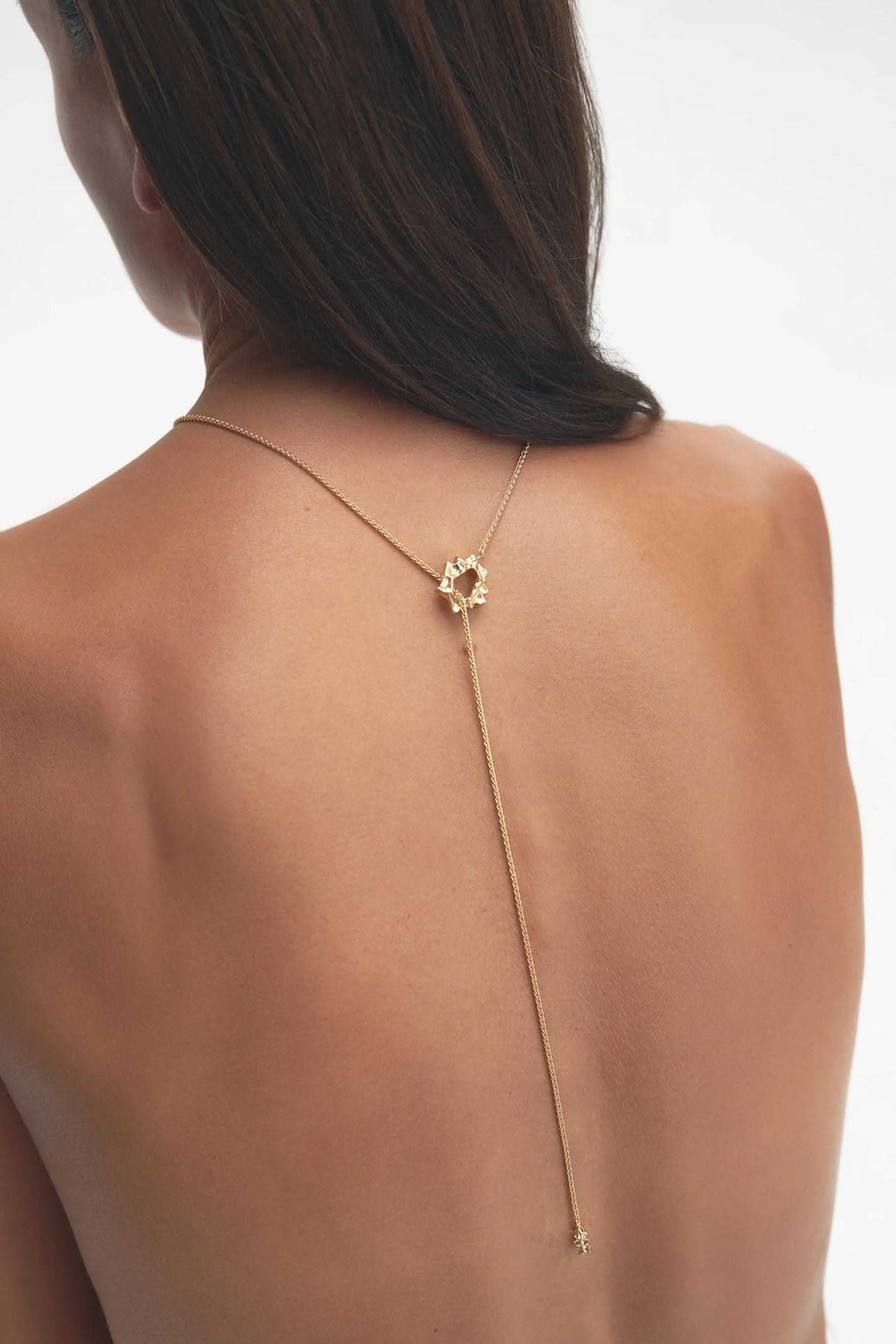 ELFORD LARIAT NECKLACE - GOLD