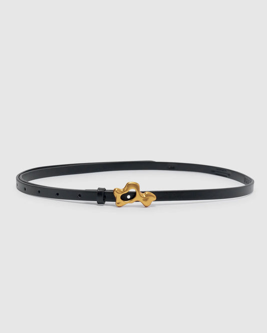 LEANDRA BELT - BLACK/GOLD