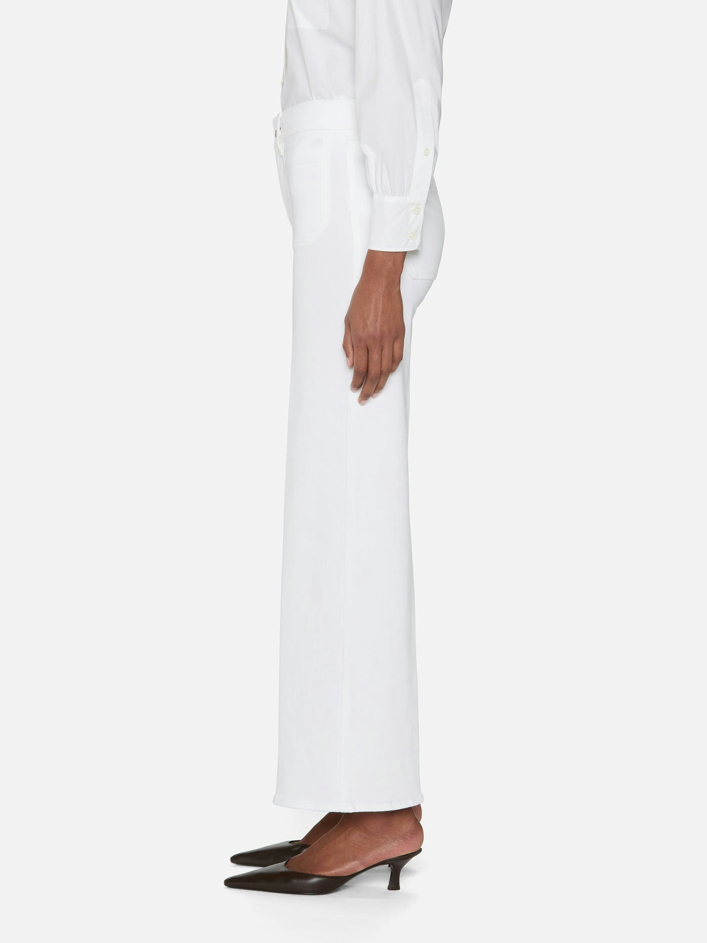 LE SLIM PALAZZO MODERNIST POCKET - WHITE