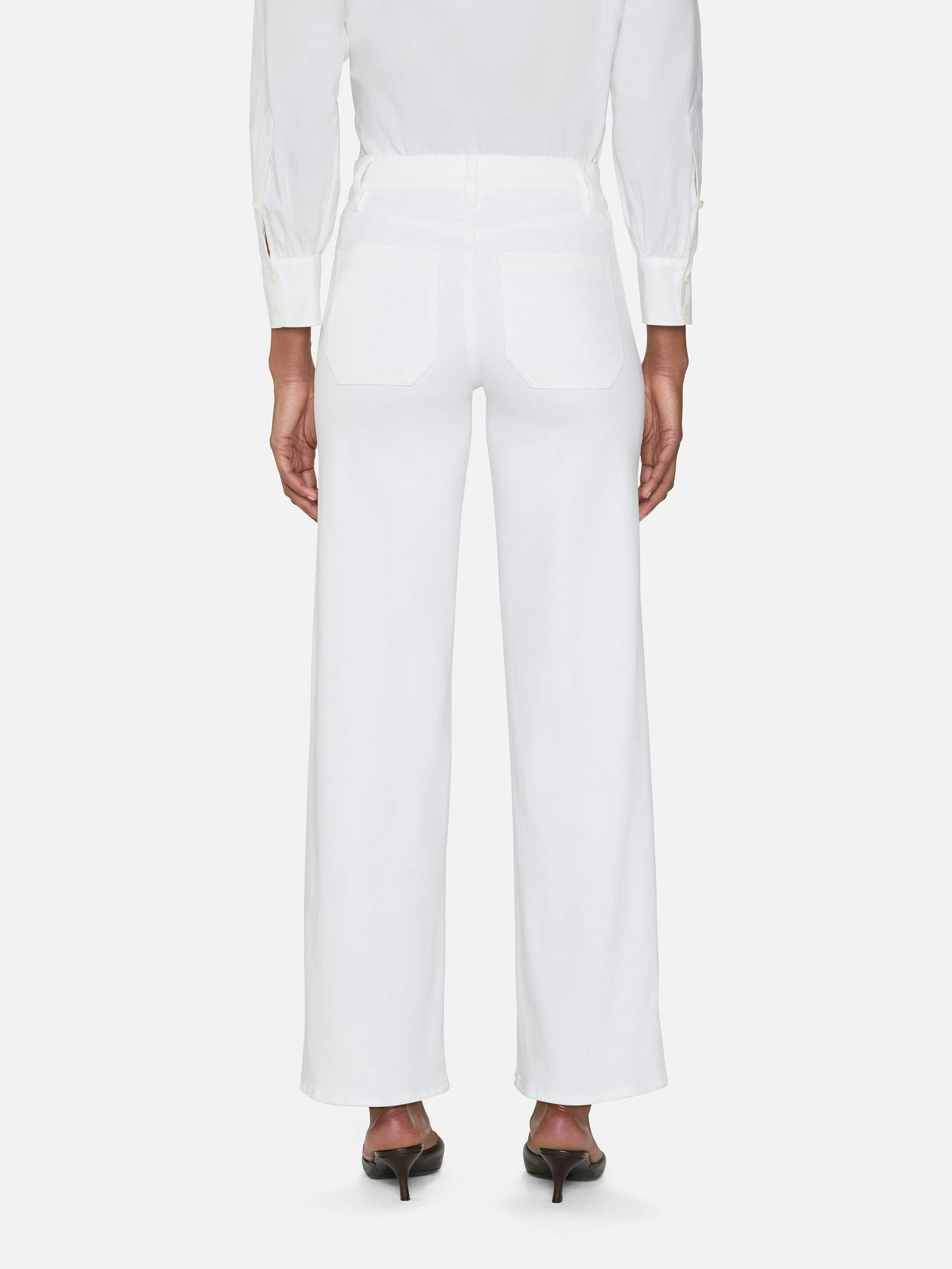 LE SLIM PALAZZO MODERNIST POCKET - WHITE